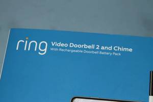 lot 56 image: New in Box  Ring Video Doorbell 2 Door Bell with Chime - Video Security  Surveillance System