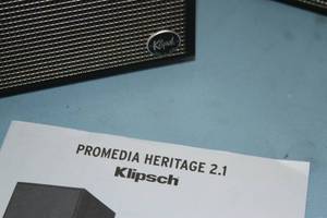 lot 68 image: Klipsch ProMedia Pro Media Heritage 2.1 Multi-Media Speaker System with Wireless Streaming
