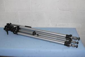 lot 79 image: Bogen 3050 Professional Camera Tripod with 3063 Bogen  Manfrotto Mini Fluid Head with Quick Release