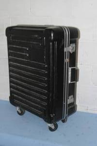 lot 83 image: Vintage JVC 3-Tube Color Pro Video Camera  Camcorder with Accessories & Hard-Sided Rolling Case