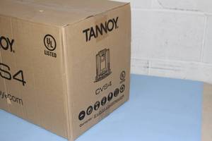 lot 91 image: Pair of NEW Tannoy CVS4  CVC-4 Compact 160-Watt Ceiling Loudspeakers  Pro Audio Speakers