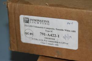 lot 125 image: Lot of 2 - Innovative Lighting 791-A422-1 2x2 PoE Lighting  Light Troffer
