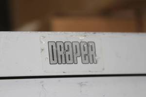 lot 140 image: Lot of 2 - Portable  Folding Gray Draper Paper Pad Easels - Model OP400