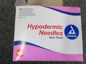 lot 26 image: 100 hypodermic needles new ...