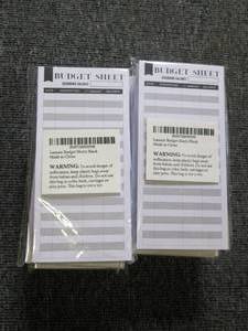 lot 46 image: 10 new packs of budget sheets ...
