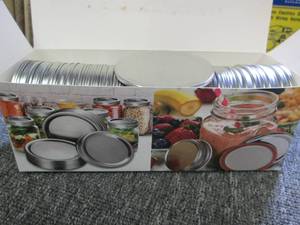 lot 60 image: 100 new wide mouth canning lids ...