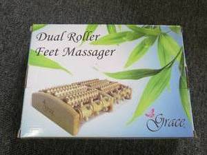 lot 123 image: new dual roller foot massager ...