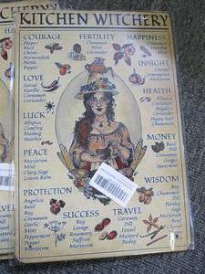 lot 154 image: 6 new metal kitchen witchery signs ...