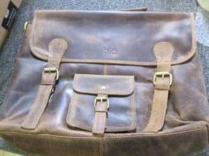 lot 172 image: new leather laptop briefcase marge...
