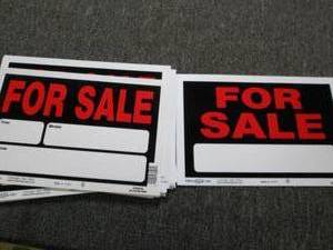 lot 198 image: 28 new hillman for sale signs 2 dif...
