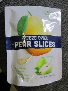 lot 232 image: case of 12 freeze dried pear slices...