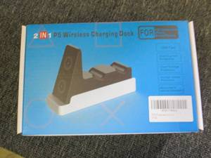 lot 258 image: new 2 in 1 ps5 wireless charging do...