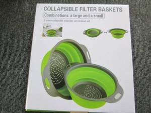 lot 269 image: new 2 piece collapsible filter bask...