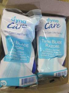 lot 278 image: new 10 bags of 5 twin blade razors ...