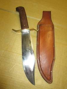 lot 324 image: bowie knife and holster ...
