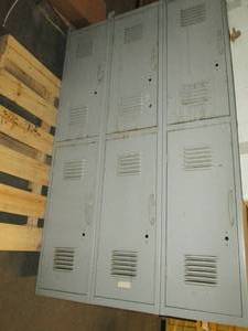 lot 353 image: six unit metal lockerstorage ...