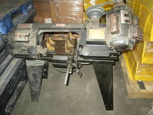 lot 361 image: metal cutting band saw no blade ...