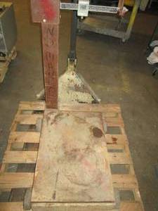 lot 362 image: vintage united scale pallet jack no...