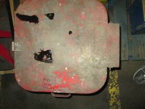 lot 381 image: red rag flame box ...