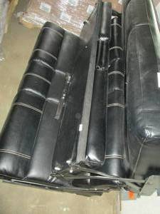 lot 395 image: black couch ...