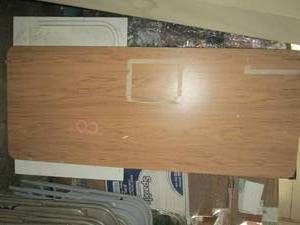 lot 402 image: 6 foot x 30 inch table with folding...