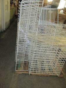 lot 409 image: pallet of paper racks white ...