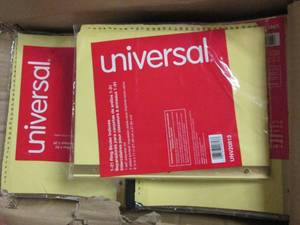 lot 428 image: box of universal 1-31 ring binder i...