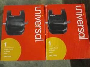 lot 444 image: 2 new universal 2-hole punch 30 she...