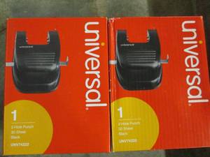 lot 448 image: 2 new universal 2-hole punch 30 she...