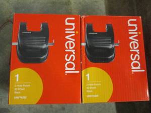lot 452 image: 2 new universal 2-hole punch 30 she...