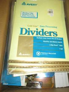 lot 483 image: box of clip boards , data processin...
