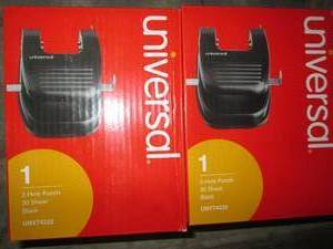 lot 486 image: 2 new universal 2-hole punch 30 she...