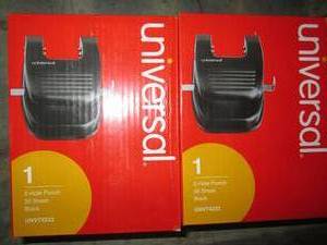 lot 487 image: 2 new universal 2-hole punch 30 she...