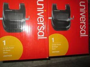 lot 489 image: 2 new universal 2-hole punch 30 she...