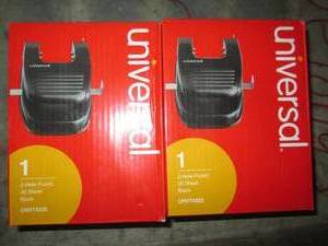 lot 491 image: 2 new universal 2-hole punch 30 she...