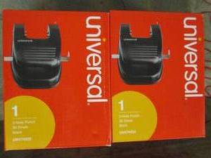 lot 493 image: 2 new universal 2-hole punch 30 she...