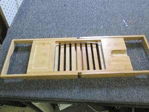 lot 526 image: wood bathtub tray ...