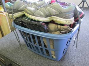 lot 533 image: basket full of girls shoes and boot...