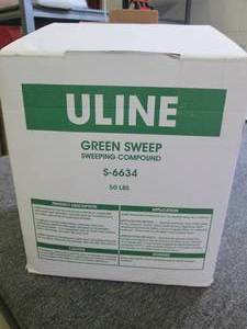 lot 536 image: uline green sweep sweeping compound...