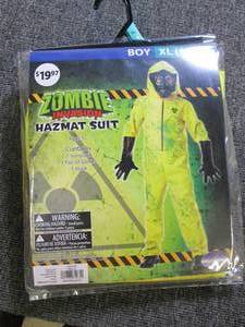 lot 583 image: boy zombie invasion hazmat suit xl ...