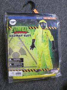 lot 584 image: boy zombie invasion hazmat suit med...