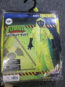 lot 585 image: boy zombie invasion hazmat suit lar...