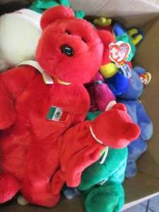 lot 597 image: box of beanie babies and buddies ...