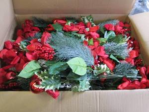 lot 612 image: box of faux flowers ...