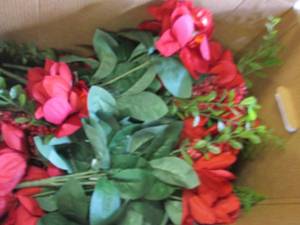 lot 616 image: box of faux flowers ...