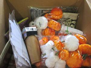 lot 636 image: box of new halloween misc please se...