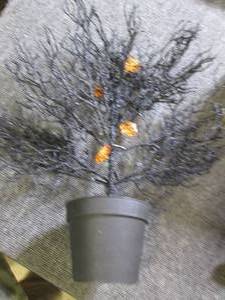 lot 639 image: halloween black led tree...