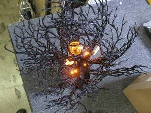 lot 640 image: halloween black led tree...