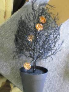 lot 634 image: halloween black led tree...
