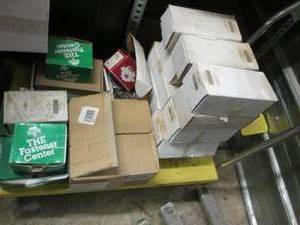 lot 641 image: lot of nuts and bolts yellow cart N...